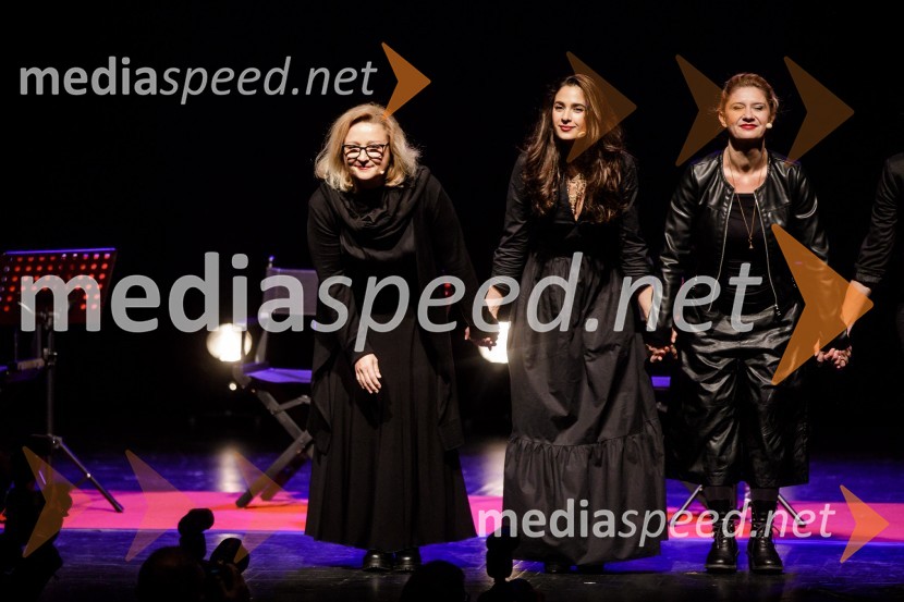  Nataša Barbara Gračner, igralka;  Saša Pavlin Stošić, igralka;  Vesna Pernarčič, igralkaŽenska, 50. premiera Špas teatra