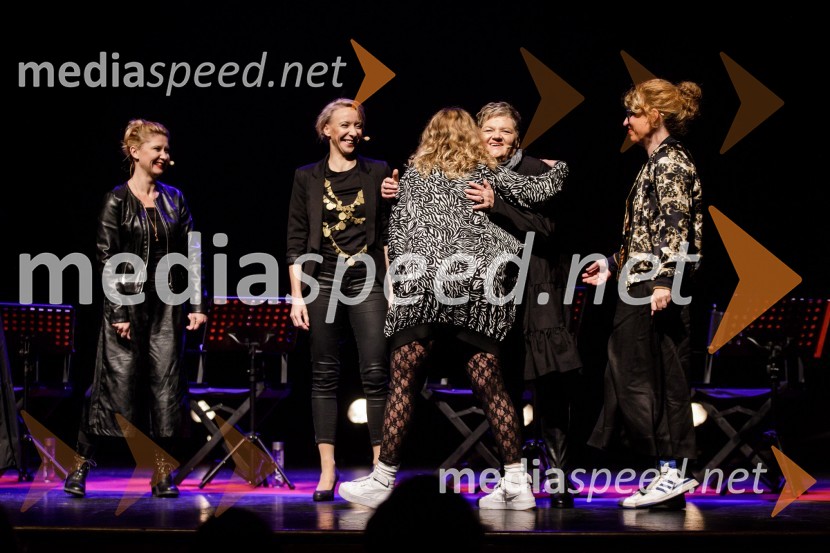  Vesna Pernarčič, igralka;  Mojca Funkl, igralka;  Desa Muck, voditeljica, pisateljica, dobitnica nagrade Frana Milčinskega – Ježka 2016;  ... Ženska, 50. premiera Špas teatra