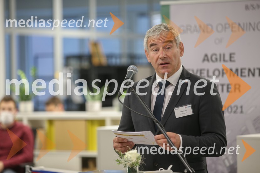  Matija Petrin, direktor podjetja BSHV BSH Nazarje Janez Janša otvoril Agilni razvojni center