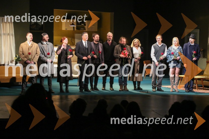  Timon Šturbej, igralec;  Gorazd  Logar, igralec;  ... ;   Igor  Samobor, igralec, ravnatelj SNG Drama Ljubljana;  ... ;  ... ;  ... ;  Nataša Barbara Gračner, igralka;  Marko  Mandić, igralec;  Vanja  Plut, igralka;  Nejc Cijan Garlatti, igralecCement, premiera v SNG Drama Ljubljana