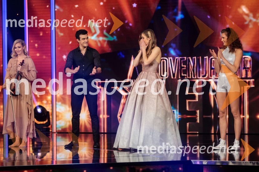 Maša Golob, violinistka;  Marko  Stanković, glasbenik;  Lara Žgajnar;  Maša FermeSlovenija ima talent 2021, druga polfinalna oddaja
