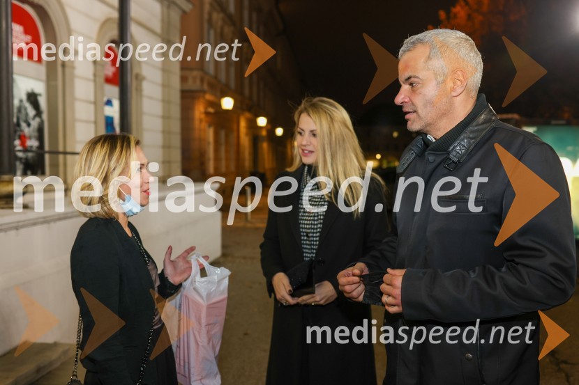  Tina Remšak, kabinet župana MO Maribor;  Katja Arsenovič, direktorica Rožmarin Hospitality Group;  Aleksander Saša Arsenovič, župan, Mestna občina MariborAnton Bogov se je s Smrtjo v Benetkah poslovil od aktivne kariere