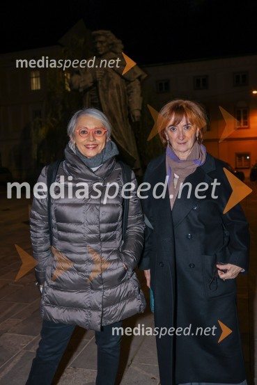  Alja Predan, dramaturginja SLG Celje, nekdanja umetniška direktorica Festivala Borštnikovo srečanje;  Maja Cerar, lektoricaLepe vide lepo gorijo, premiera drame, Prešernovo gledališče Kranj