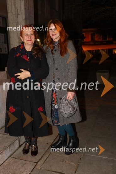  Marinka Poštrak, dramaturginja, Prešernovo gledališče Kranj;  Eva Belčič, vodja marketinga in odnosov z javnostmi, Prešernovo gledališče KranjLepe vide lepo gorijo, premiera drame, Prešernovo gledališče Kranj