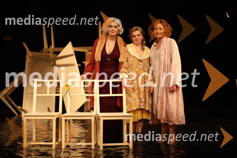  Darja Reichman, igralka;  Doroteja Nadrah, igralka;  Vesna  Jevnikar, igralkaLepe vide lepo gorijo, premiera drame, Prešernovo gledališče Kranj