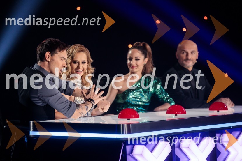  Lado Bizovičar, igralec;  Marjetka Vovk, pevka, duo Maraaya;  Ana Klašnja, balerina;  Branko Čakarmiš,  programski direktor, Pro PlusSlovenija ima talent 2021, tretja polfinalna oddaja