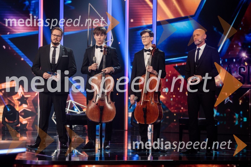  Sašo Stare, stand up komik, voditelj;  Gabrijel Rakar;  Ruben Mihelič;  Peter Poles, televizijski voditeljSlovenija ima talent 2021, tretja polfinalna oddaja