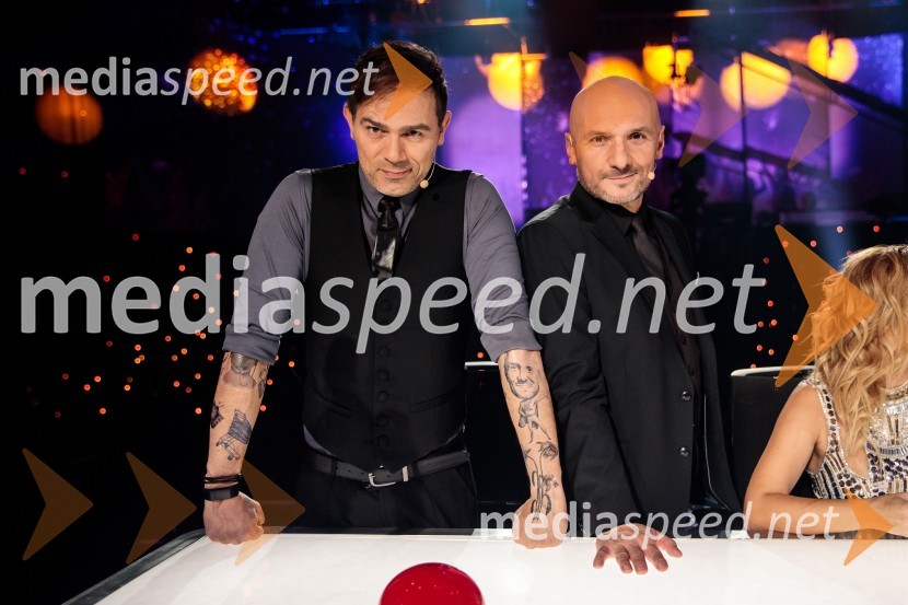  Lado Bizovičar, igralec;  Branko Čakarmiš,  programski direktor, Pro PlusSlovenija ima talent 2021, tretja polfinalna oddaja