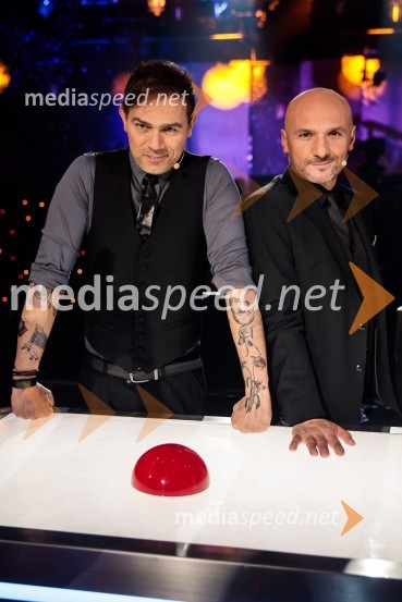  Lado Bizovičar, igralec;  Branko Čakarmiš,  programski direktor, Pro PlusSlovenija ima talent 2021, tretja polfinalna oddaja