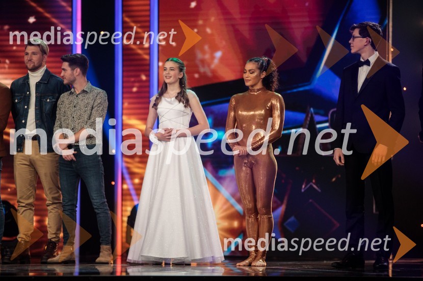  Luka  Cvetičanin, Booom;  Matevž Derenda, Booom;  Tina Pezdirec;  Tamia Šeme, cirkuška umetnica;  Ruben MiheličSlovenija ima talent 2021, tretja polfinalna oddaja
