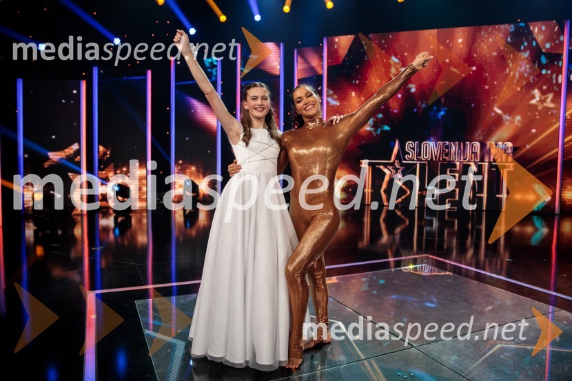  Tina Pezdirec;  Tamia Šeme, cirkuška umetnicaSlovenija ima talent 2021, tretja polfinalna oddaja
