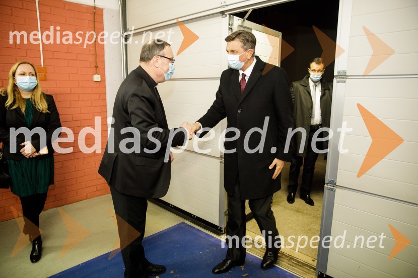 mag. Alojzij Cvikl, predsednik Slovenske karitas;  Borut Pahor, predsednik Republike SlovenijeKlic dobrote 2021, dobrodelni koncert