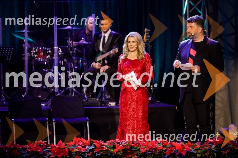  Bernarda Žarn, voditeljica;  Jure Sešek, radijski moderatorKlic dobrote 2021, dobrodelni koncert