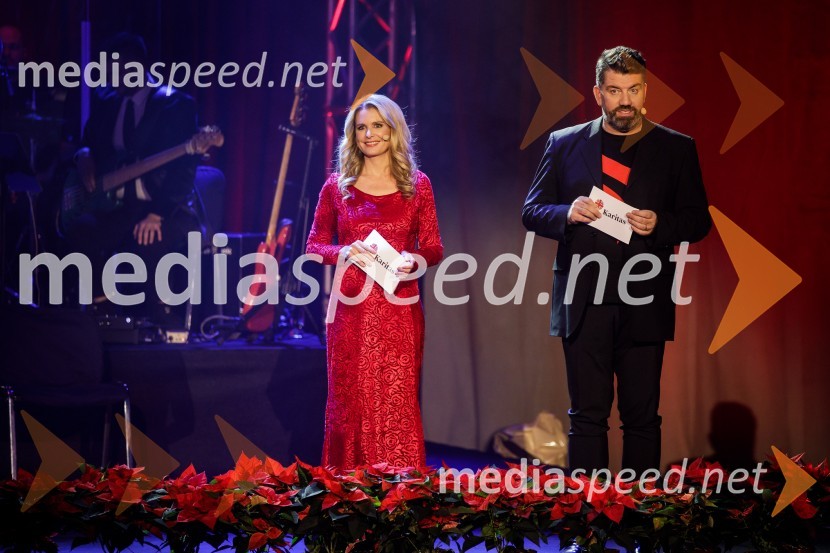  Bernarda Žarn, voditeljica;  Jure Sešek, radijski moderatorKlic dobrote 2021, dobrodelni koncert
