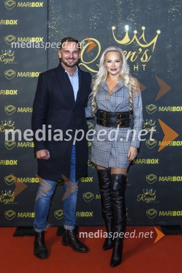  David  Klobasa, župan Občine Sveta Trojica in podjetnik;  Doroteja Premužič, vizažistka, Diamondee Make UpQueen's Night v Mariboxu v znamenju mode in Hiše Gucci