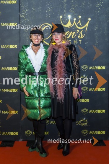  Alenka Zupan;  Bojana Kovačič Zemljič, oblikovalka nakita E2RDQueen's Night v Mariboxu v znamenju mode in Hiše Gucci