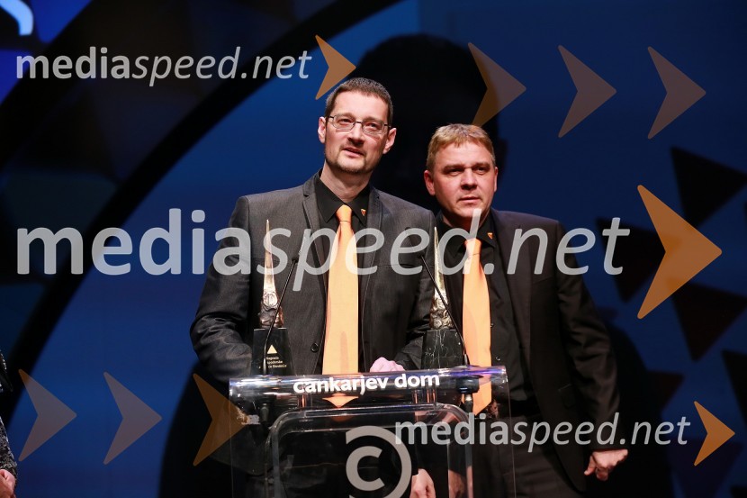 dr. Jure Knez, tehnični direktor Dewesoft d.o.o.;  Andrej Orožen, direktor Dewesoft d.o.o.100 najbogatejših Slovencev pred objektivom Mediaspeed