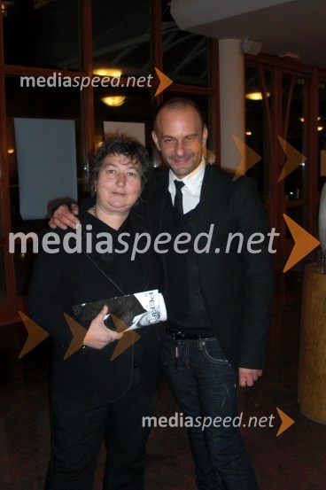 Dragica Petrovič, režiserka in producentka in Tomaž Pandur, režiserKaligula, slovenska premiera predstave Tomaža Pandurja