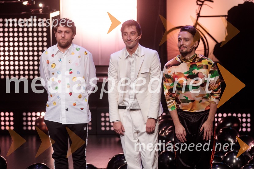  Anže Vrabec, avtor glasbenih priredb in korepetitor;  Žiga Udir, igralec;  Jure Kopušar, igralecTridesetletnice, premiera tragikomične predstave