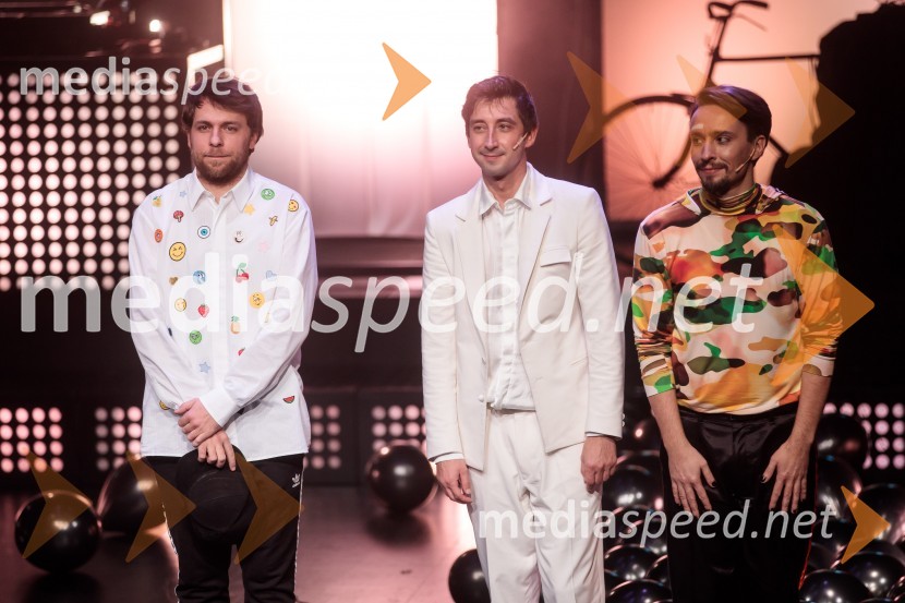  Anže Vrabec, avtor glasbenih priredb in korepetitor;  Žiga Udir, igralec;  Jure Kopušar, igralecTridesetletnice, premiera tragikomične predstave