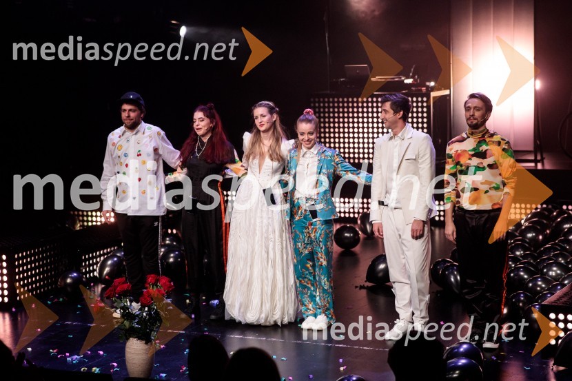  Anže Vrabec, avtor glasbenih priredb in korepetitor;  Anuša  Kodelja, igralka;  Lucija Harum, igralka;  Lara Fortuna, igralka;  Žiga Udir, igralec;  Jure Kopušar, igralecTridesetletnice, premiera tragikomične predstave