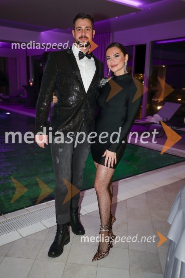  Tomi Gomilšek, raper;  Mary ŠevoSlovenski influencerji na predstavitvi prvega instagramerskega hotela v Evropi