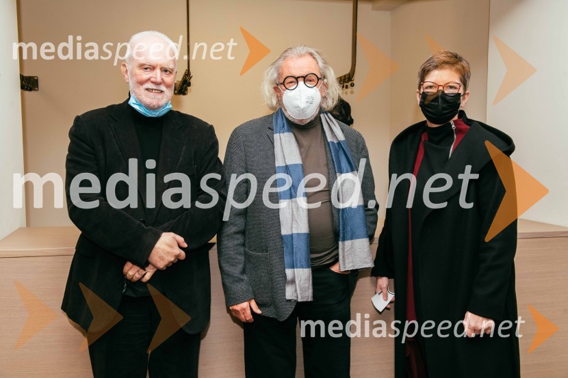  Marko Gorjanc, nekdanji ravnatelj/pomočnik ravnatelja SNG Drama Ljubljana;  Ranko Novak, oblikovalec;  Mirjam Drnovšček, direktorica, SNG Nova GoricaKlinc, premiera drame SLG Celje