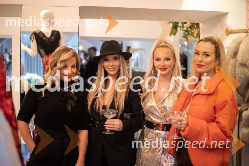  Nika  Čukur,  ShowRoom events;  Anamarija Noč;  Doroteja Premužič, vizažistka, Diamondee Make Up;  Katarina Benček, social media influencerka, avtorica knjigeVražja dama Gordana predstavila svojo kolekcijo Mistique
