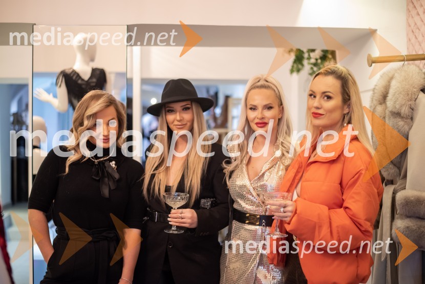  Nika  Čukur,  ShowRoom events;  Anamarija Noč;  Doroteja Premužič, vizažistka, Diamondee Make Up;  Katarina Benček, social media influencerka, avtorica knjigeVražja dama Gordana predstavila svojo kolekcijo Mistique