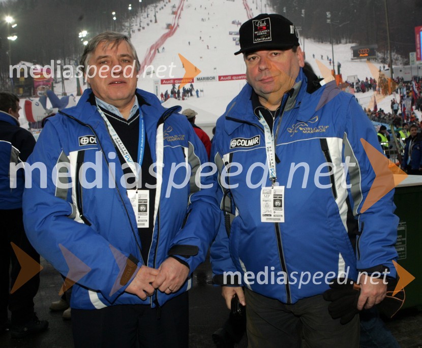 Andrej Hazabent, predsednik organizacijskega odbora Zlate lisice in Srečko Vilar, generalni sekretar Zlate lisice (odpovedan veleslalom)42. Zlata lisica