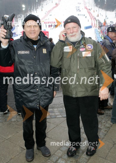 Mag. Janez Kocijančič, predsednik Olimpijskega komiteja Slovenije in Jaro Kalan, direktor Smučarske zveze Slovenije
(odpovedan veleslalom)42. Zlata lisica
