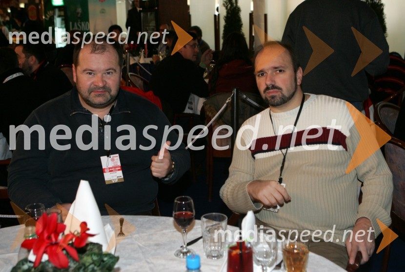 Aleš Hauc, generalni direktor Pošte Slovenije in Matjaž Janša, predsednik nadzornega sveta Pošte Slovenije 
(odpovedan veleslalom)42. Zlata lisica