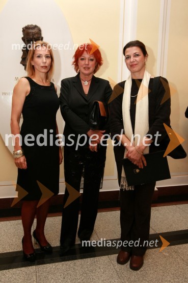 Vilma Štritof Čretnik, koscenaristka in dramaturginja filma o Almi Karlin, Silvia Lippai, Društvo poslovnih žensk FMA in Alenka De Vly, protokol prve dame Republike SlovenijeDobrodelni koncert Društva poslovnih žensk FAM za film o Almi Karlin