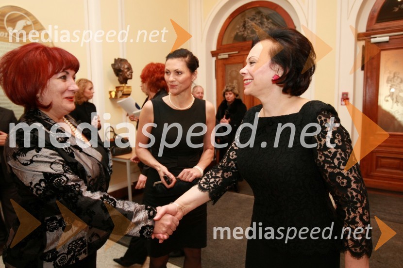 Vlasta Nussdorfer, višja državna tožilka na Vrhovnem državnem tožilstvu Republike Slovenije in generalna sekretarka društva Beli obroč ter Barbara Miklič Türk, soproga predsednika RSDobrodelni koncert Društva poslovnih žensk FAM za film o Almi Karlin