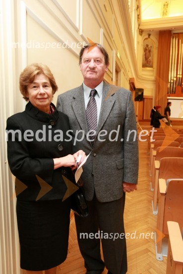 Dr. Spomenka Hribar, publicistka in dr. Tine Hribar, slovenski filozofDobrodelni koncert Društva poslovnih žensk FAM za film o Almi Karlin