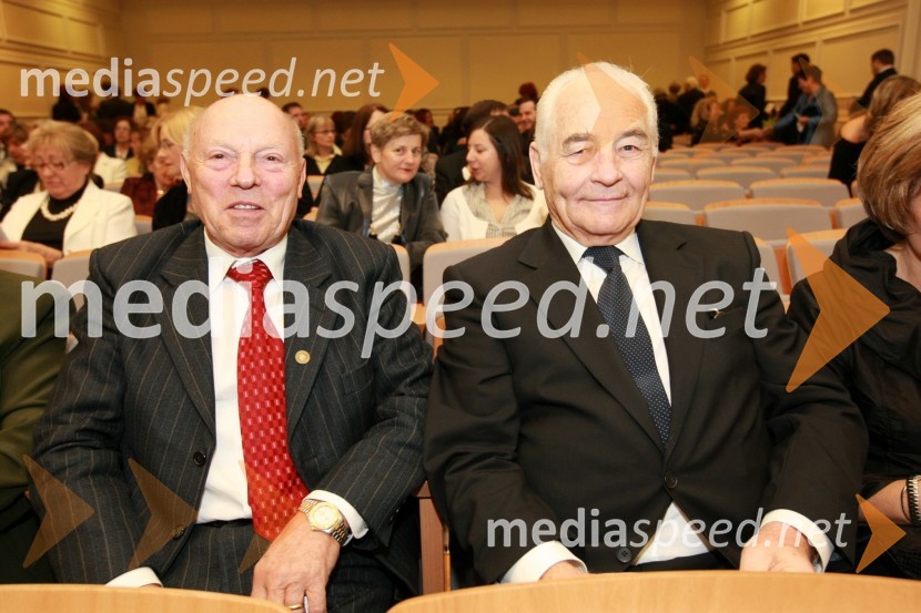 Aleš Mižigoj, nekdanji direktor podjetja Medex in Štefan Krajnc, lastnik podjetja Cablex d.o.o.Dobrodelni koncert Društva poslovnih žensk FAM za film o Almi Karlin