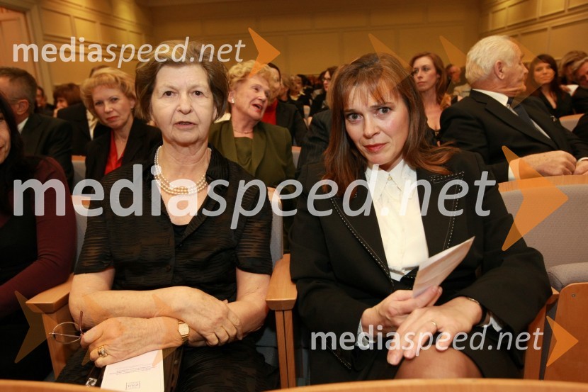 Dr. Alenka Šelih, zaslužna profesorica Pravne fakultete Univerze v Ljubljani in Tanja Tuma, založba TumaDobrodelni koncert Društva poslovnih žensk FAM za film o Almi Karlin