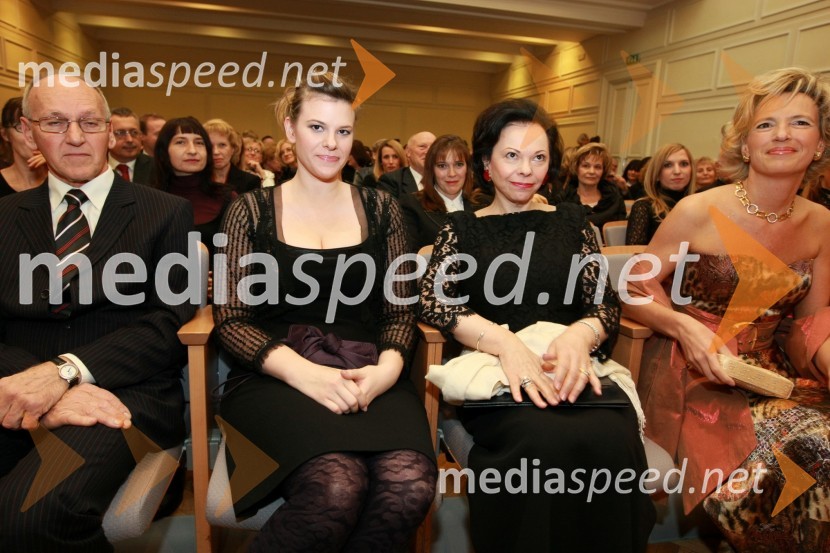 Miro Cerar, nekdanji gimnastičar in predsednik Olimpijske akademije ter ambasador za fair play, Helena Türk, hči predsednika RS, Barbara Miklič Türk, soproga predsednika RS in Aleša Kandus, predsednica uprave podjetja Medex in predsednica Društva poslovnih žensk FAMDobrodelni koncert Društva poslovnih žensk FAM za film o Almi Karlin