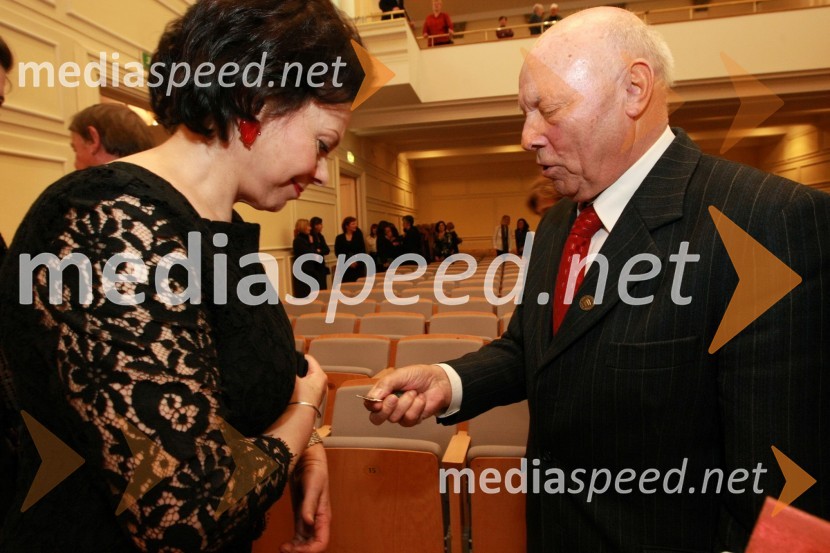 Barbara Miklič Türk, soproga predsednika RS in Aleš Mižigoj, nekdanji direktor podjetja MedexDobrodelni koncert Društva poslovnih žensk FAM za film o Almi Karlin