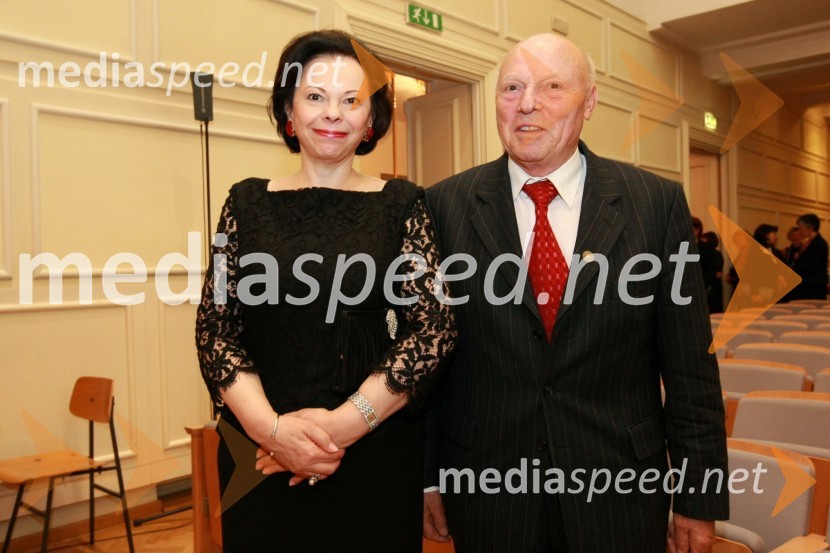 Barbara Miklič Türk, soproga predsednika RS in Aleš Mižigoj, nekdanji direktor podjetja MedexDobrodelni koncert Društva poslovnih žensk FAM za film o Almi Karlin