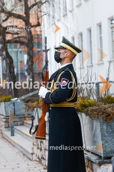 Odkritje spominskega obeležja braniteljem vojne za samostojno Slovenijo