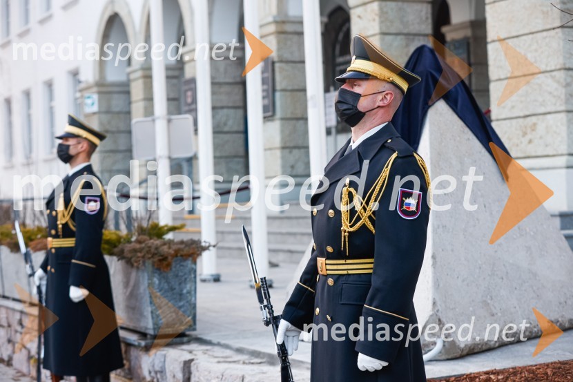 Odkritje spominskega obeležja braniteljem vojne za samostojno Slovenijo