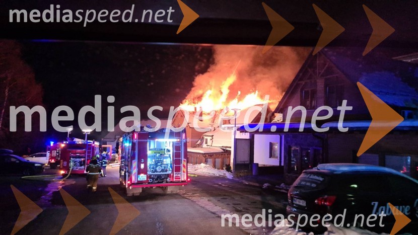 Požar na Hočkem Pohorju