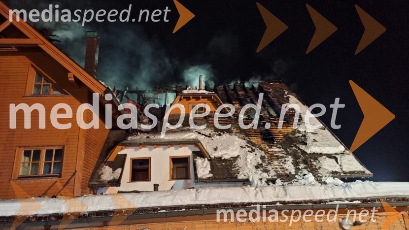 Požar na Hočkem Pohorju