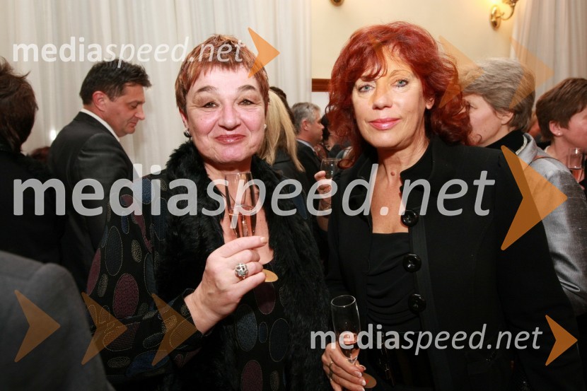 Breda Mijovič, modna poznavalka in Irena Ognjenovič, lastnica butika ChicDobrodelni koncert Društva poslovnih žensk FAM za film o Almi Karlin