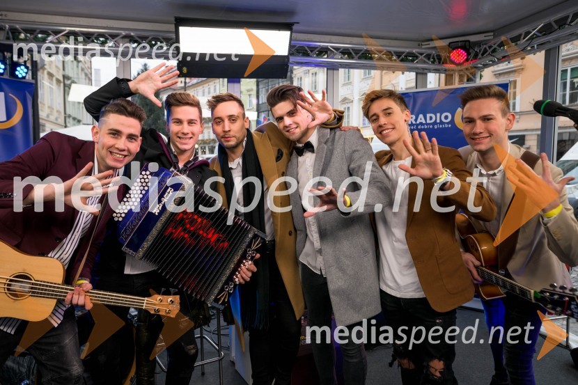  Gašper Peršuh, Polkaholiki;  Matic Peršuh, Polkaholiki;  Rok Piletič, BQL;  Žiga Kunstič, Polkaholiki;  Anej Piletič, BQL;  Rene Soršak, Polkaholiki28-urni dobrodelni maraton Radia 1