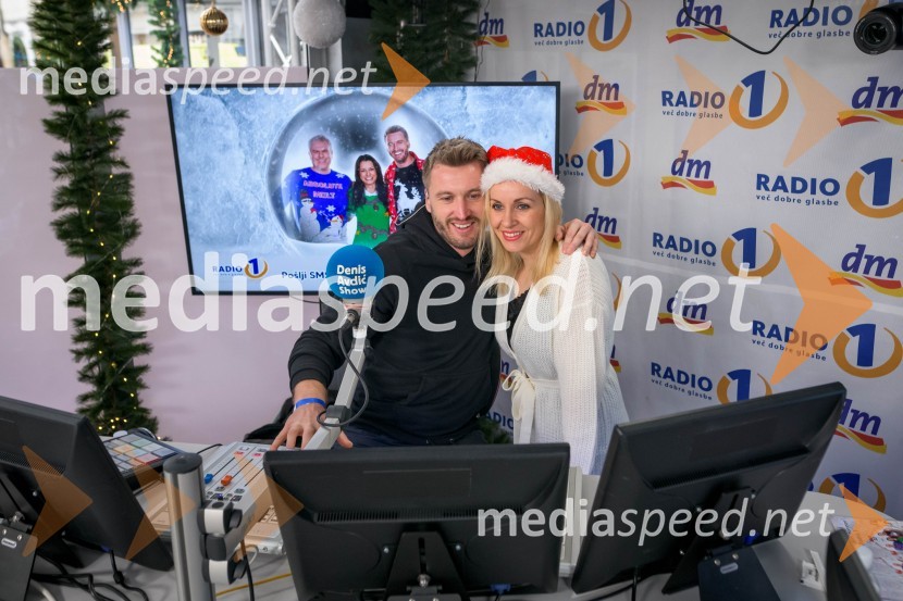  Denis Avdić, voditelj;  Sanja Modrić, športna novinarka28-urni dobrodelni maraton Radia 1