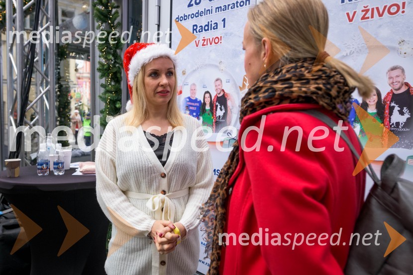  Sanja Modrić, športna novinarka;  Ota Širca Roš, voditeljica28-urni dobrodelni maraton Radia 1