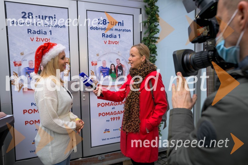  Sanja Modrić, športna novinarka;  Ota Širca Roš, voditeljica28-urni dobrodelni maraton Radia 1