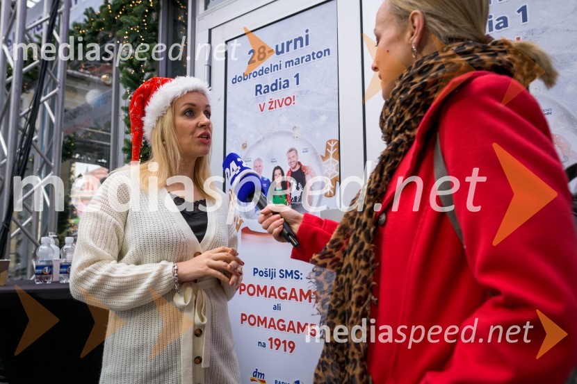  Sanja Modrić, športna novinarka;  Ota Širca Roš, voditeljica28-urni dobrodelni maraton Radia 1